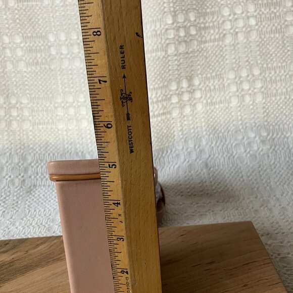 NWB Boohoo Strappy Block Heel Mule Nude Size US 8 EU41 Wide - Picture 8 of 11